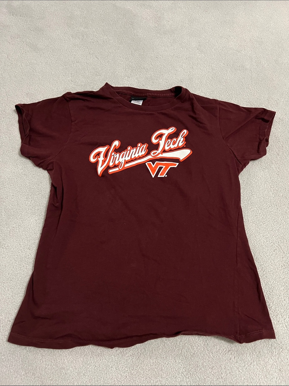 Maroon Virginia Tech Short Sleeve Tee